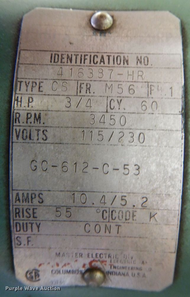 image for item MJ9794 Akron Brass 81  fire hose repair machine