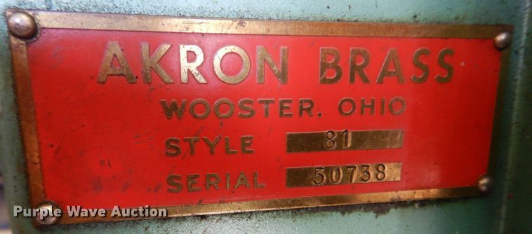 image for item MJ9794 Akron Brass 81  fire hose repair machine