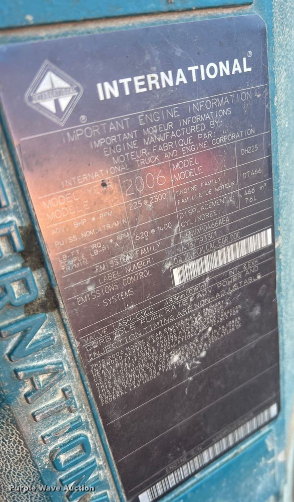 image for item MR9979 2008 International CE300  school bus