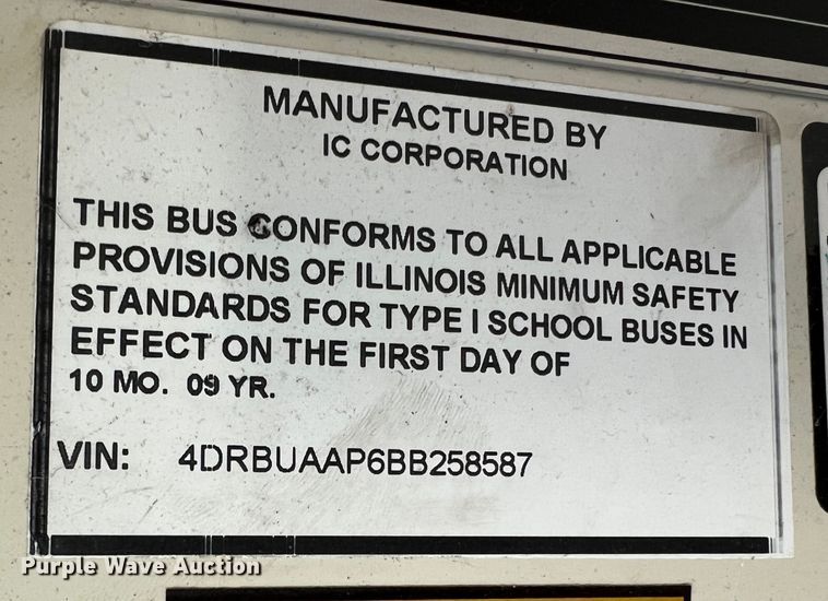 image for item MR9980 2011 International CE  school bus