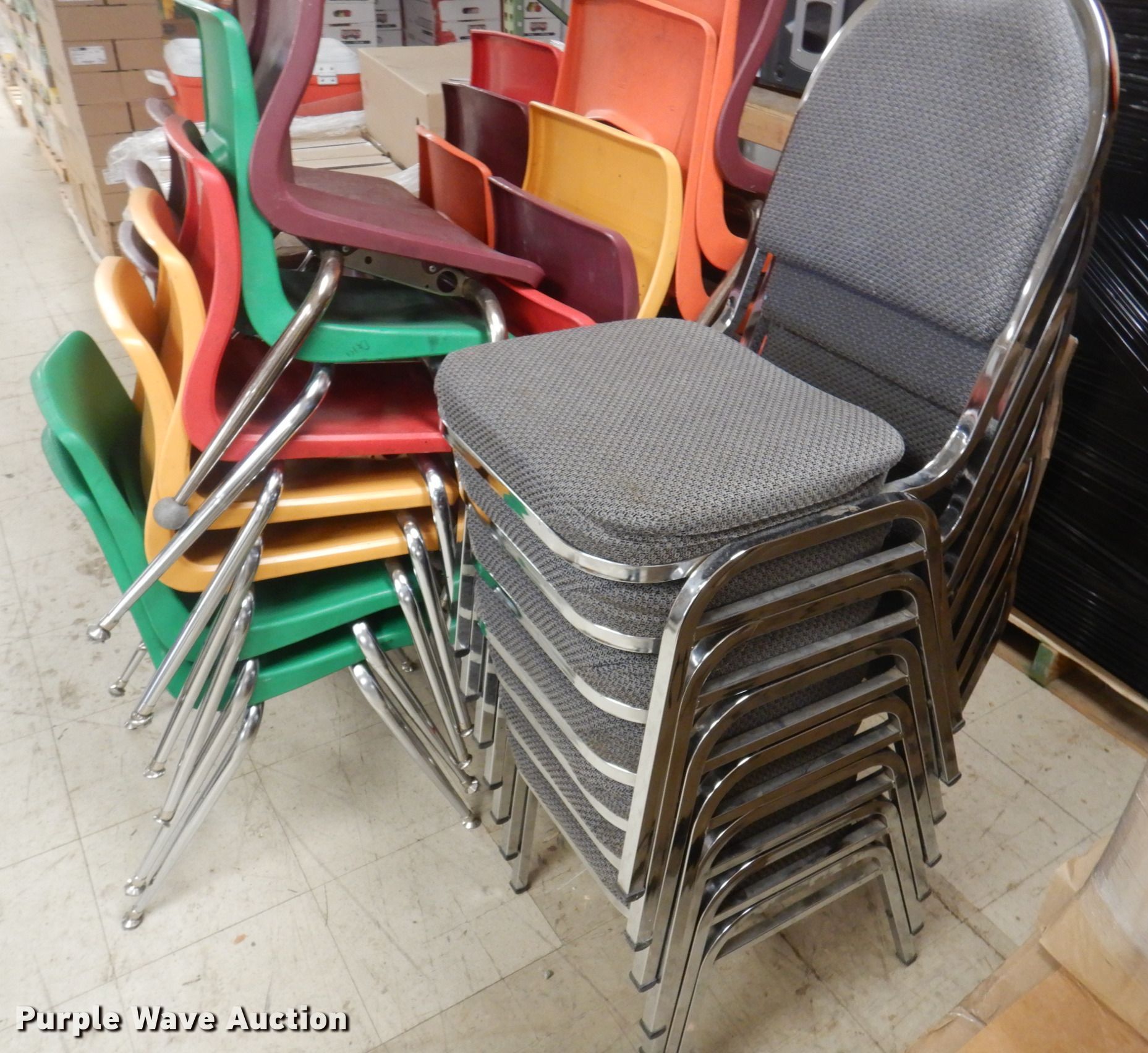 Approximately 32 chairs in Boonville, MO Item MW9346 sold Purple Wave