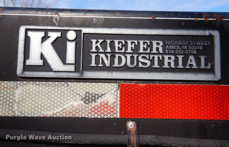 image for item DK2049 2000 Kiefer  equipment trailer