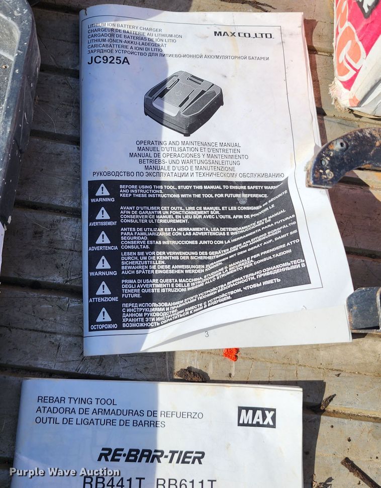 image for item DM4802 Max USA TwinTier Max RB441T  re-bar wire tier