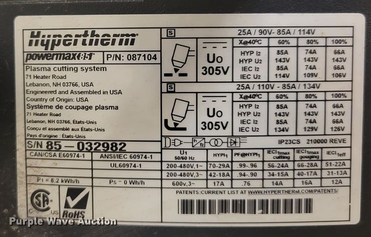 image for item DM8097 Trooper  plasma cutting table