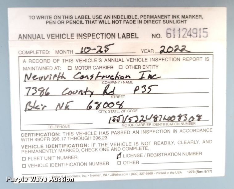 image for item DM8098 2007 Wabash National TRA/REM  dry van trailer