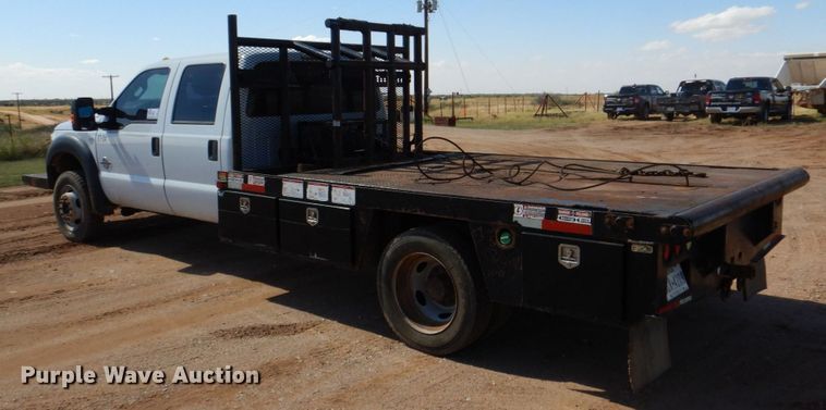 image for item DR2078 2014 Ford F550 Super Duty  Crew Cab flatbed truck