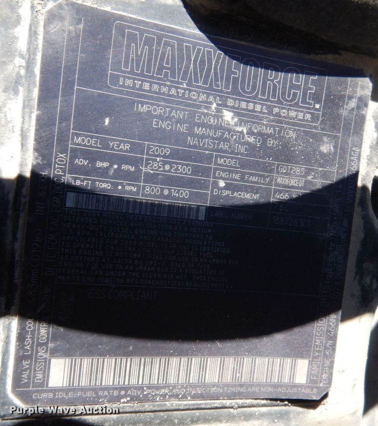 image for item DS1486 2009 International DuraStar 4300  utility / service truck