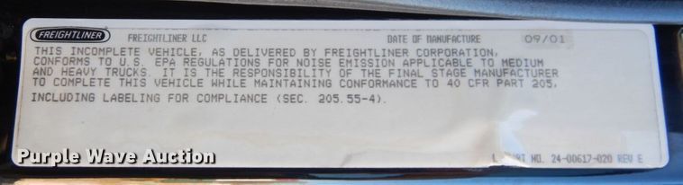 image for item DS1503 2002 Freightliner Business Class FL60  flatbed truck