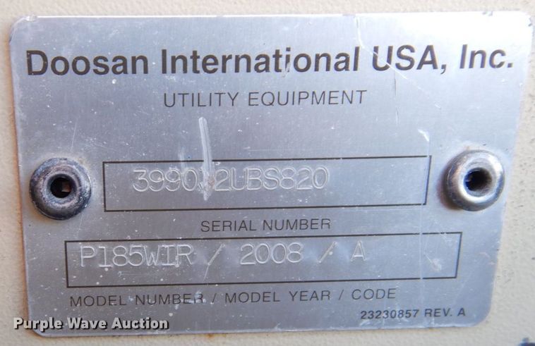 image for item DS1507 Ingersoll Rand  air compressor