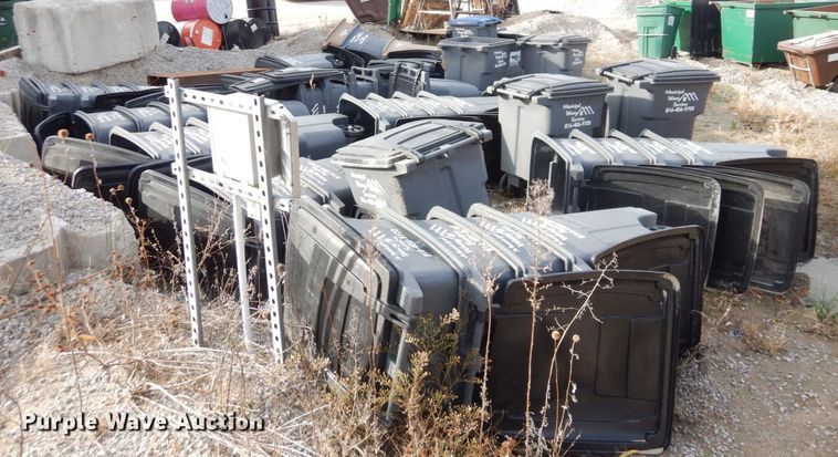 image for item DS1533 Approximately 50 Toter trash cans