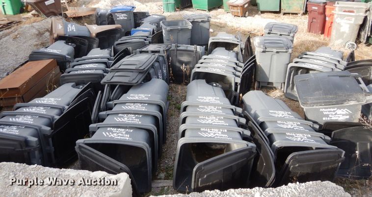 image for item DS1533 Approximately 50 Toter trash cans