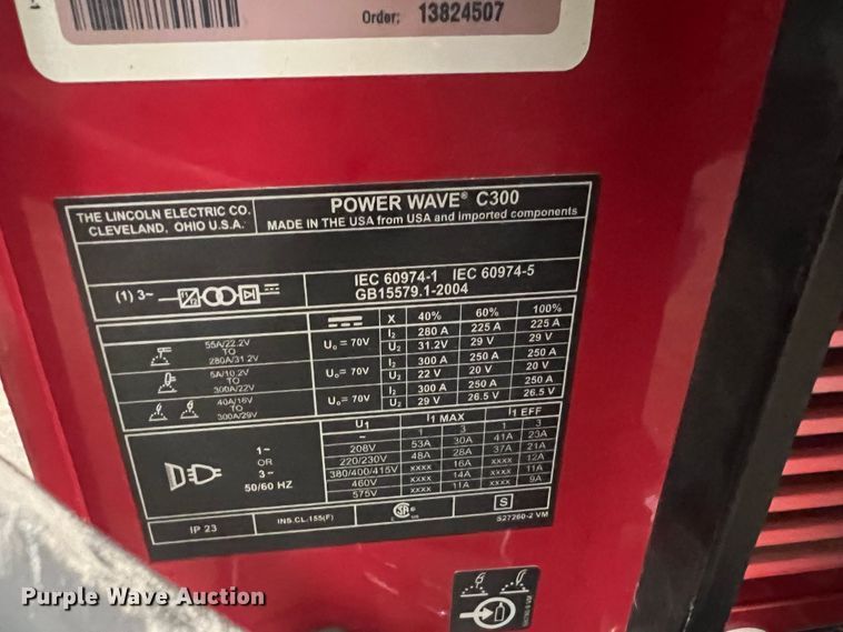 image for item HF9418 Lincoln Electric C300  welder