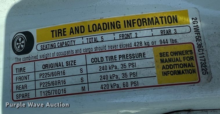 image for item IA9062 2012 Chevrolet Impala