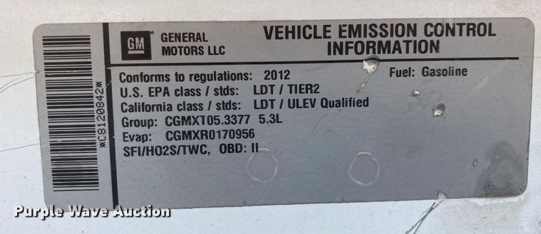 image for item JW9388 2012 GMC Canyon  Crew Cab pickup truck