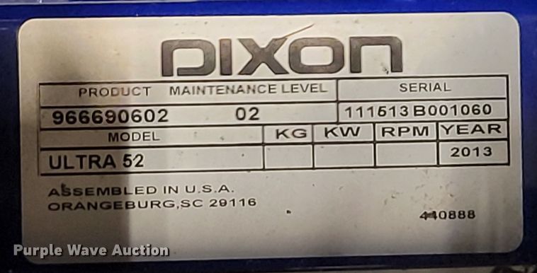 image for item JY9988 2013 Dixon Ultra 52  ZTR lawn mower