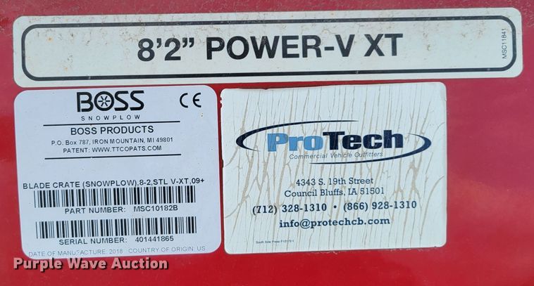 image for item JY9994 (3) Boss SmartShield Power-V XT snow plows