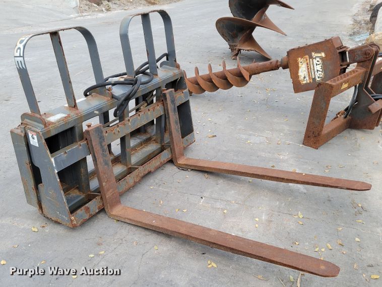 image for item JY9995 (3) skid steer attachments