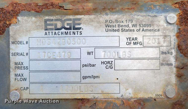 image for item JY9995 (3) skid steer attachments