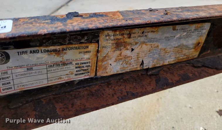 image for item JZ9001 2014 PJ U71  utility trailer