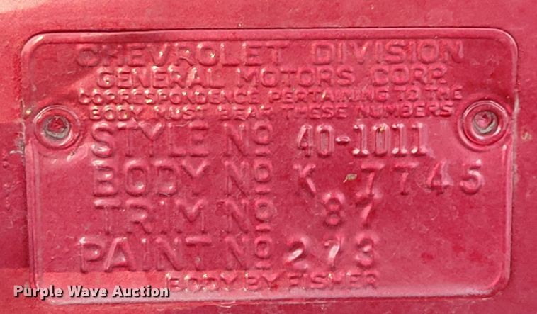 image for item JZ9082 1940 Chevrolet Special Deluxe