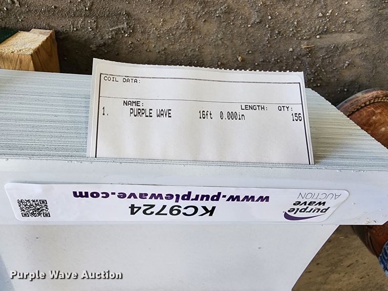 image for item KC9724 (156) sheets of Doerksen Metal Components metal siding/roofing