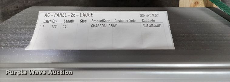 image for item KC9727 (170) sheets of Doerksen Metal Components metal siding/roofing