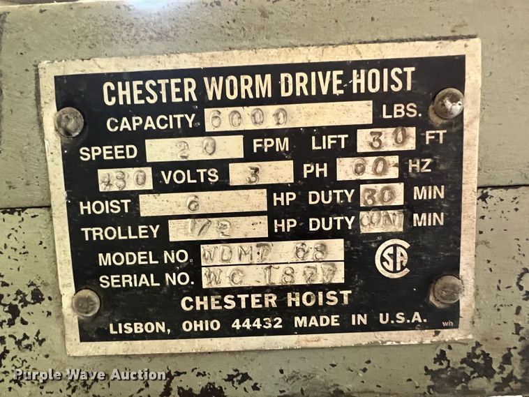 image for item KJ9108 (3) hoists