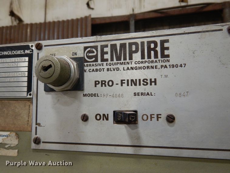 image for item KO9850 Empire PF-4848  sandblast cabinet