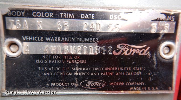 image for item KW9391 1964 Ford Falcon Futura  convertible