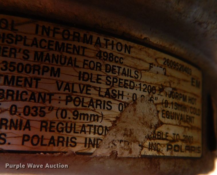 image for item KW9779 2003 Polaris Sportsman 500 HO  ATV