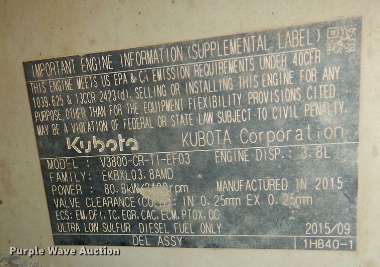 image for item LG9864 2016 Takeuchi TL12  tracked skid steer loader