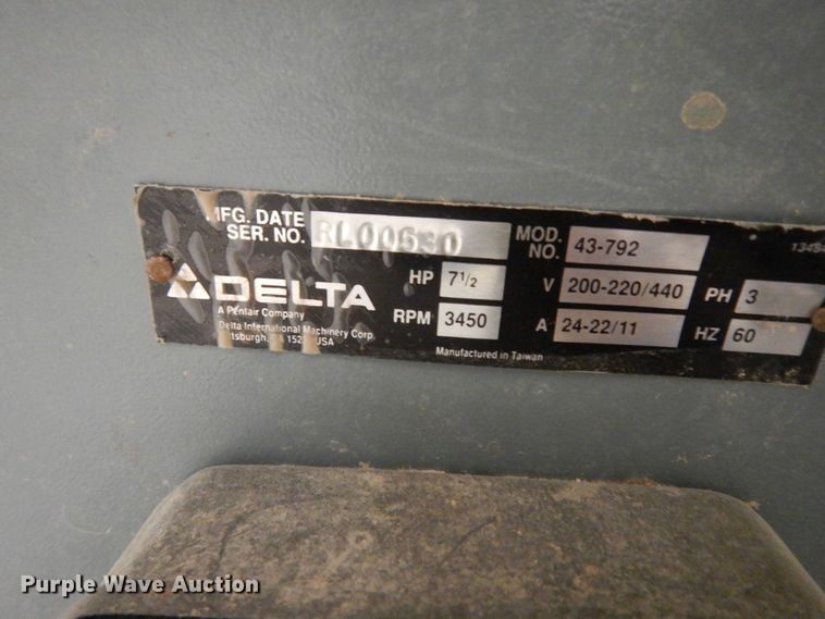 image for item LG9879 Delta 5-Speed  sliding table shaper