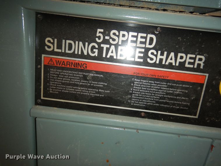 image for item LG9879 Delta 5-Speed  sliding table shaper