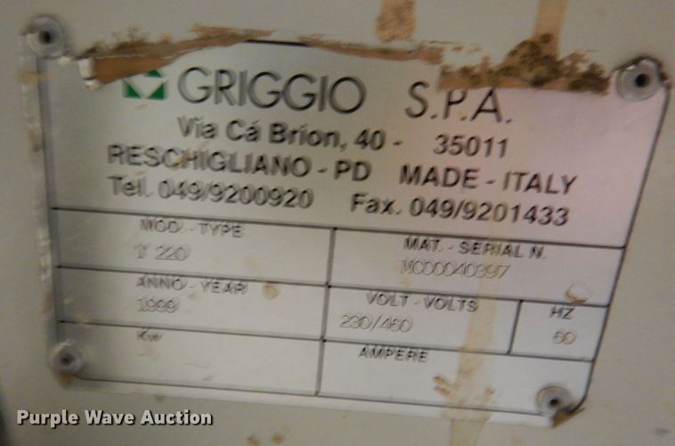 image for item LG9881 1999 Griggio T220  spindle moulding machine