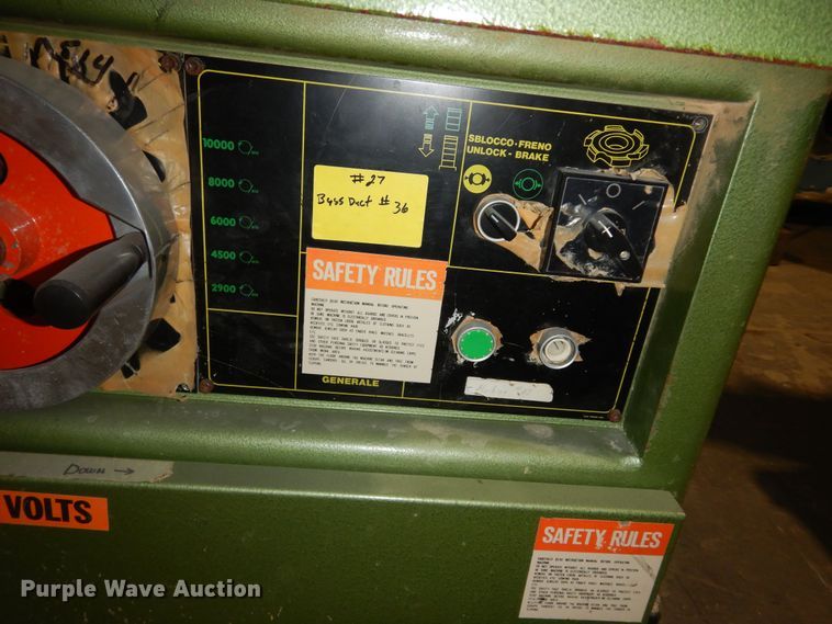 image for item LG9882 1986 Griggio TC2000  spindle shaper