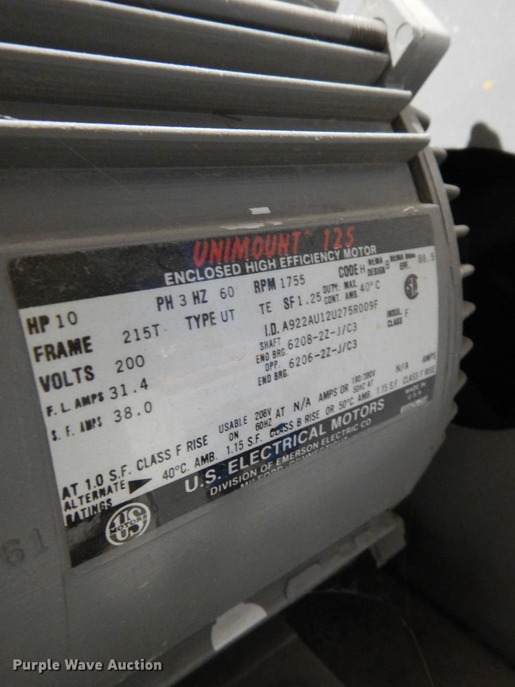 image for item LG9885 Ingersoll Rand T3010120H  air compressor