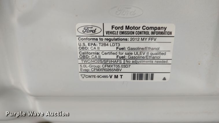 image for item LK9948 2012 Ford F150  SuperCab pickup truck