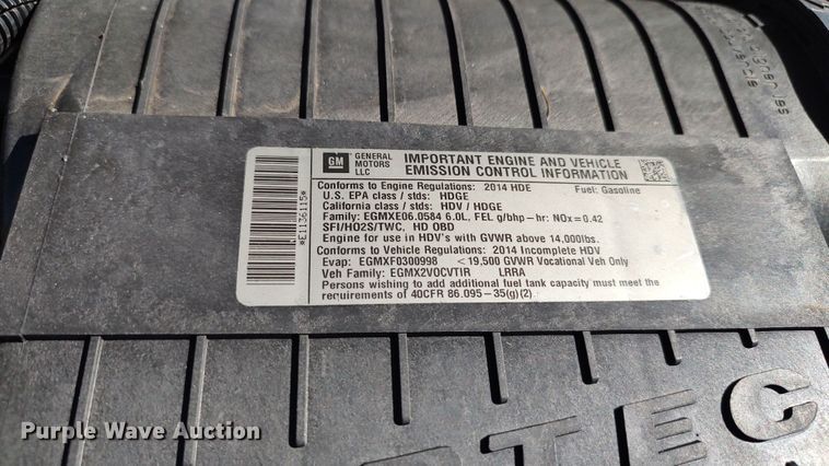 image for item LK9949 2014 GMC Savana G4500  refrigerated delivery van