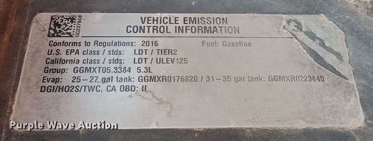 image for item LK9964 2016 Chevrolet Silverado 1500  Crew Cab pickup truck