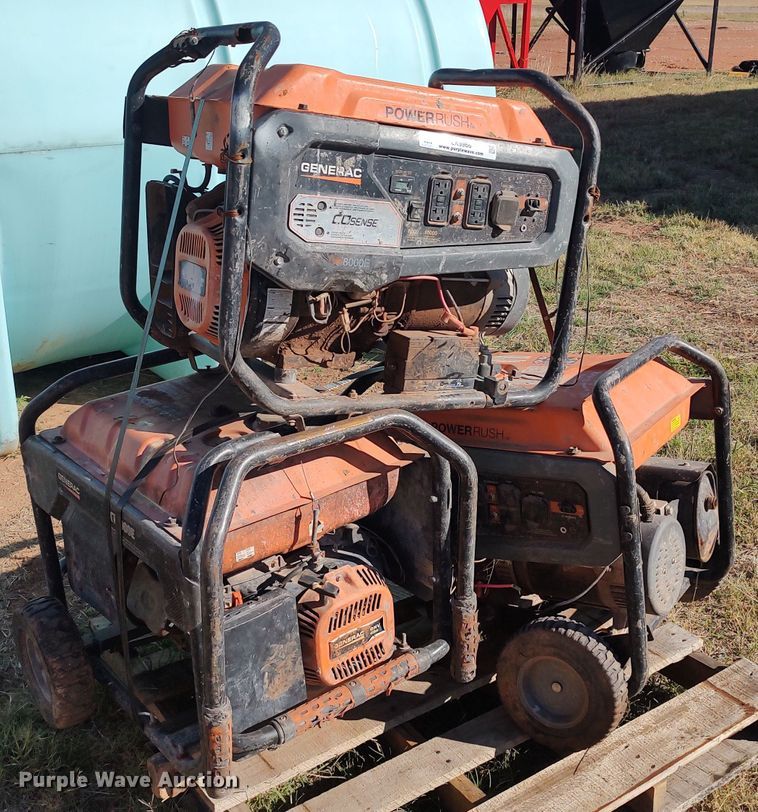 Generac generators in El Reno, OK Item LK9966 sold Purple Wave