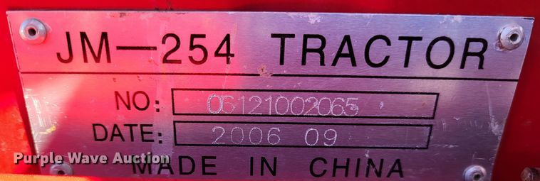 image for item LR9083 2009 Jinma Tractor King 254  MFWD tractor