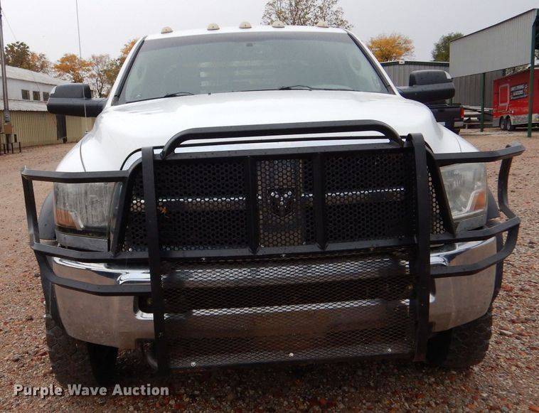 image for item LU9706 2012 Dodge Ram 5500HD  Crew Cab flatbed truck