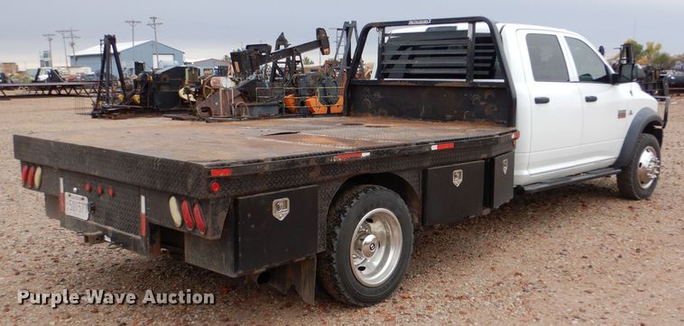 image for item LU9706 2012 Dodge Ram 5500HD  Crew Cab flatbed truck