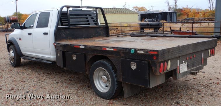 image for item LU9706 2012 Dodge Ram 5500HD  Crew Cab flatbed truck