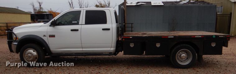 image for item LU9706 2012 Dodge Ram 5500HD  Crew Cab flatbed truck