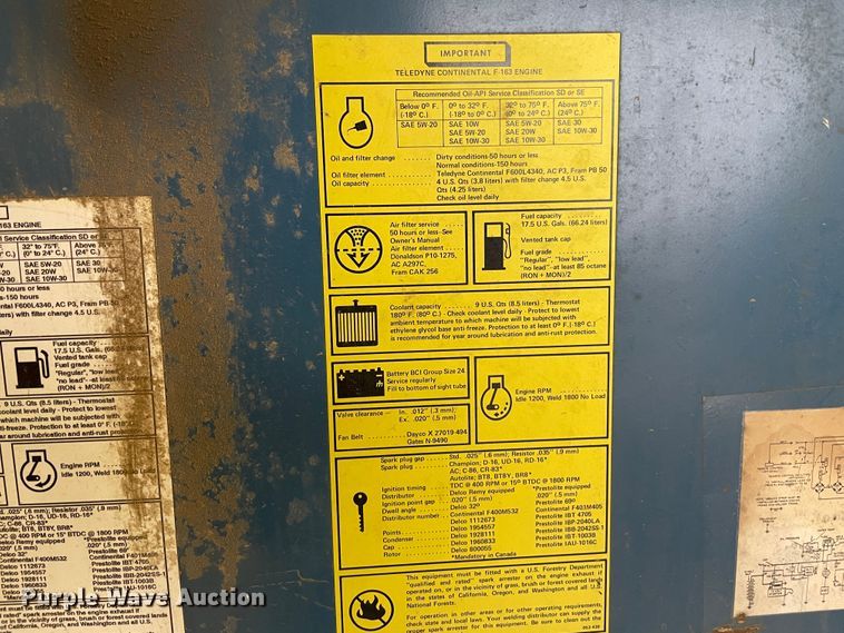 image for item LU9707 Miller Big 40  welder/generator