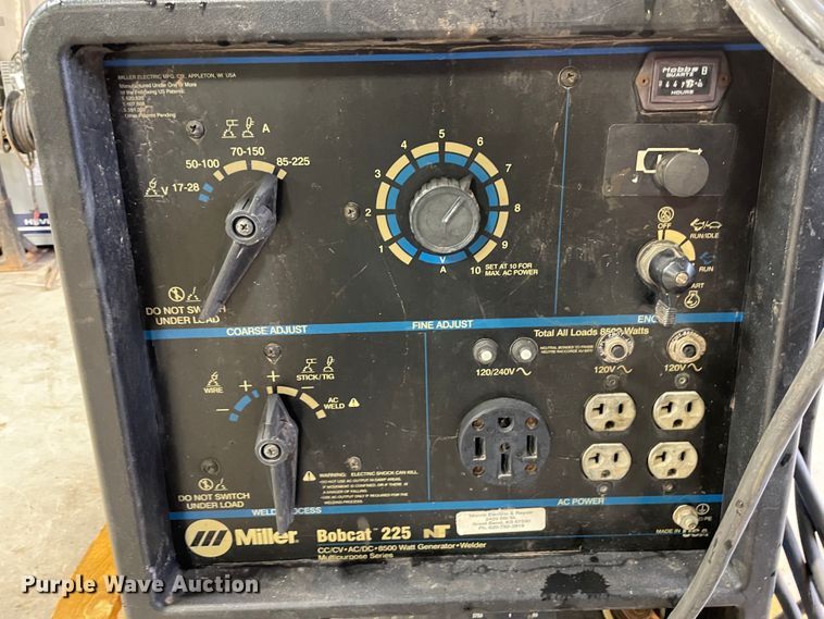 image for item LU9708 Miller Bobcat 225  welder/generator
