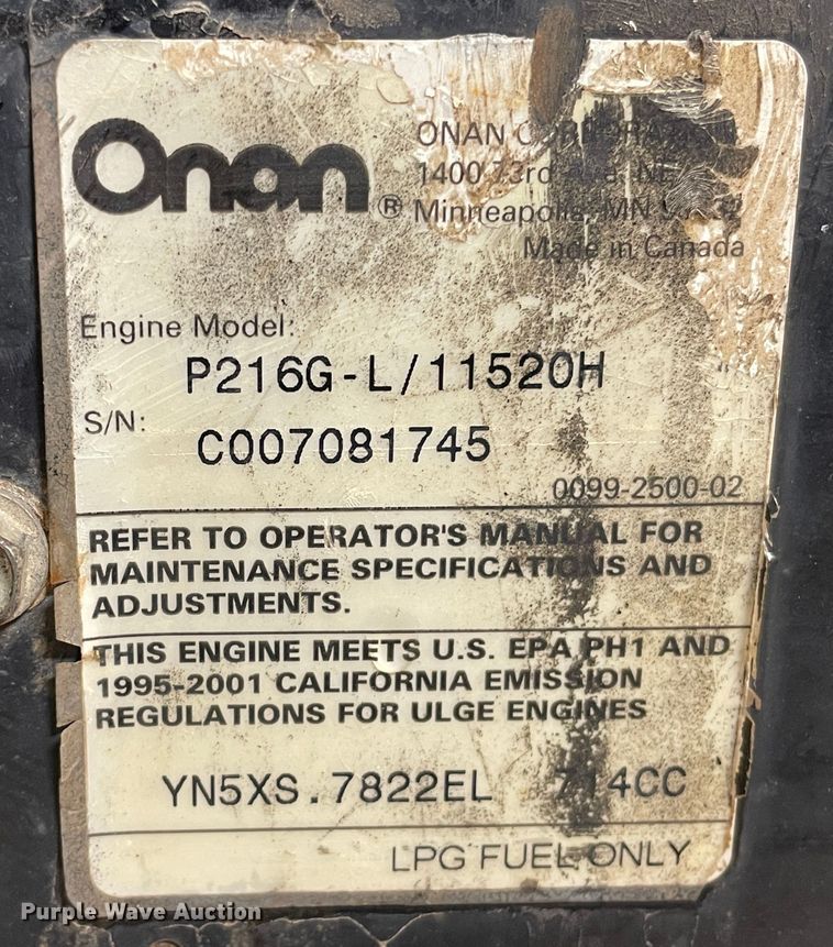 image for item LU9708 Miller Bobcat 225  welder/generator