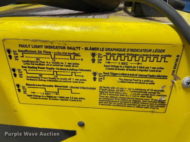 image for item LU9710 Esab PCM 875  plasma cutting system
