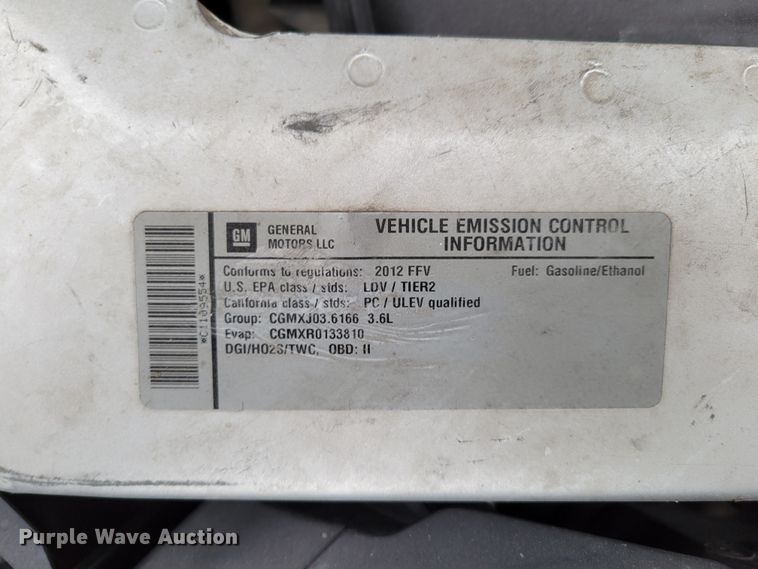 image for item LY9796 2012 Chevrolet Impala LTZ